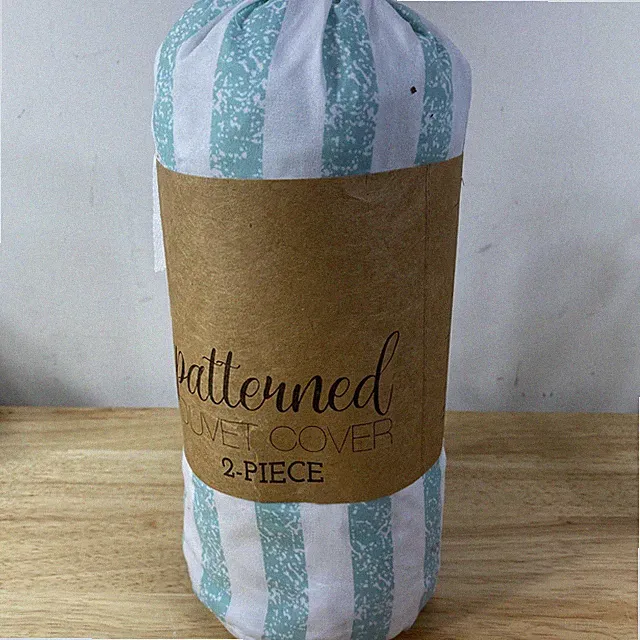2 Piece Patterned Duvet Cover Set Seasonal Lite Blue