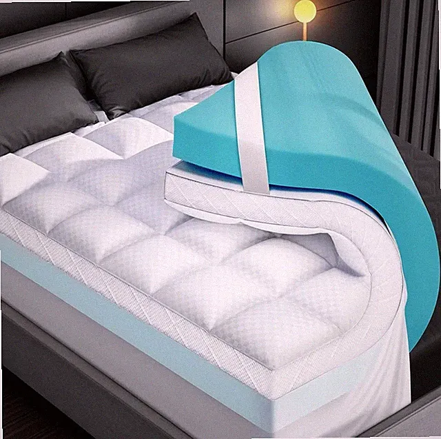 4" Dual Layer Memory Foam Mattress Topper for Pain Relief with 2X Support Queen