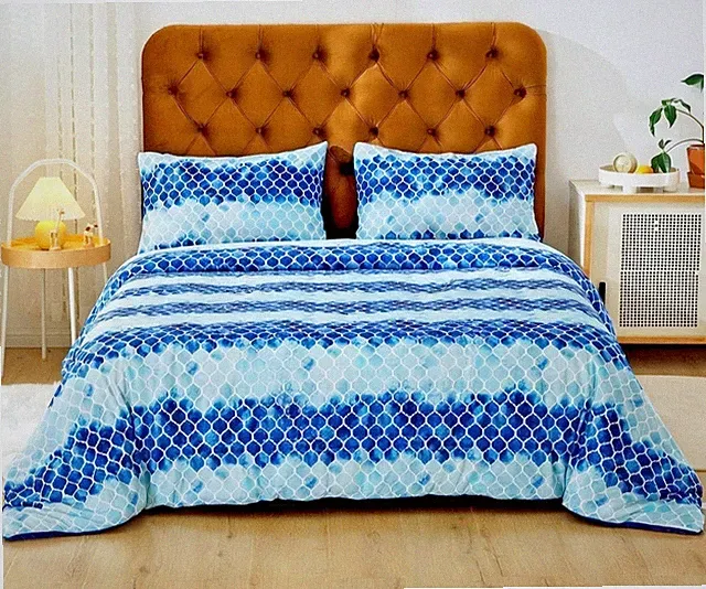 Bohemian Comforter Set 3 Pieces Soft Microfiber Lightweight Reversible Boho 3PC