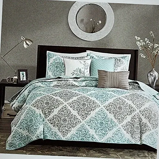 Claire Quilt Modern Design - All Season, King/Cal King(104"x94") Aqua