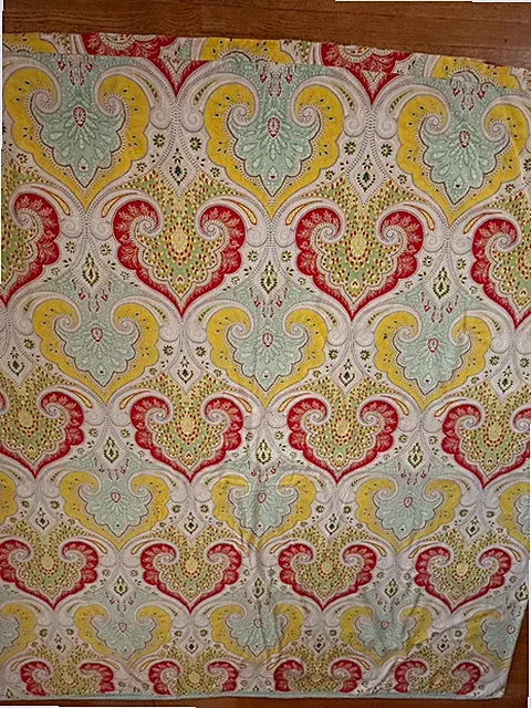 ECHO Jaipur Full Size Duvet Cover 88” X 90” Boho Reversible Paisley 100% Cotton