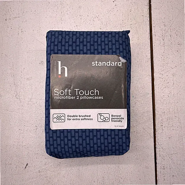Home Expressions Soft Touch Microfiber Pillowcases 2-Pack Standard Navy Blue