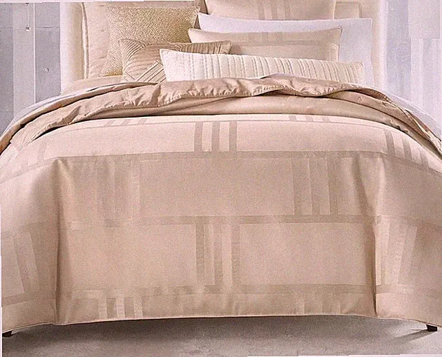 Hotel Collection Structure KING Duvet Cover + KING Shams GOLD $500