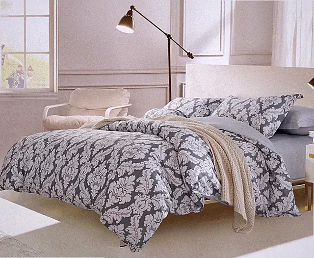 Medallion 100% Cotton Bedding Set:1 Duvet Cover 2 Pillow Shams Queen/King/Cal K