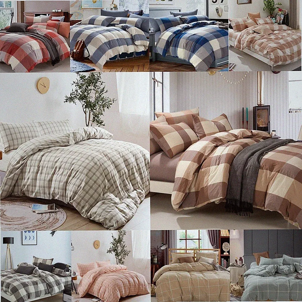 Ultra Soft 3PC Duvet Cover Set Geometric Prewashed Ultra Soft Bedding Set Modern