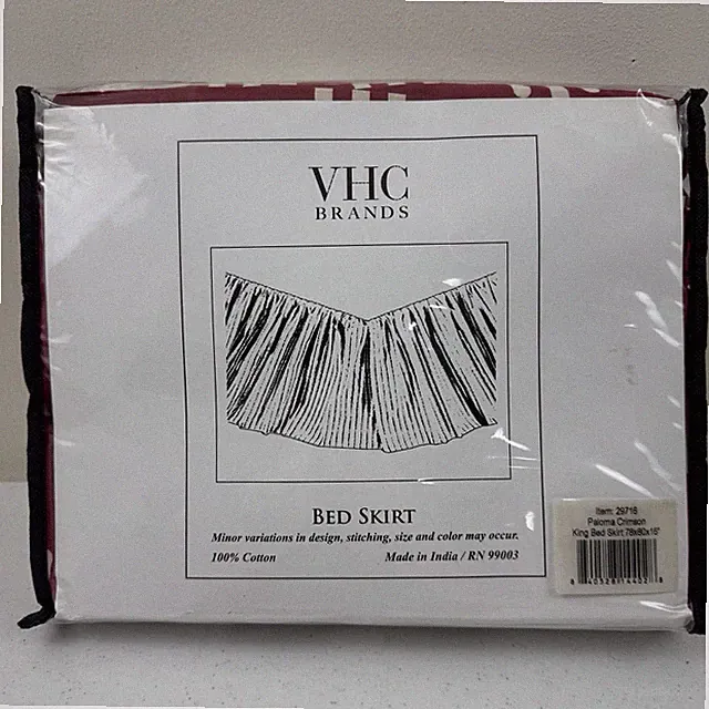 VHC Brands Paloma Crimson King Bed Skirt